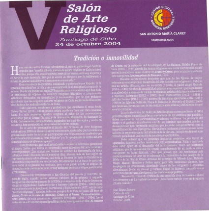 Portada del Catálogo del V SAR