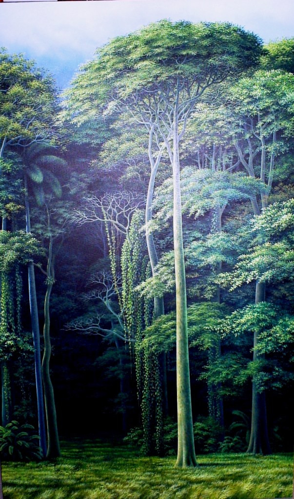 Escapar de la otra realidad, 2011. Óleo / lienzo, 150 x 90 cm, Col. Nivaldo Carbonell